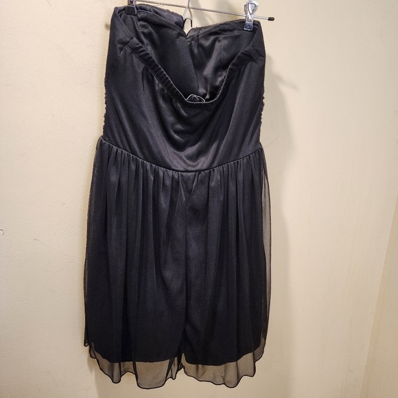 Trixxi Black Strapples Party Short Dress size L (Juniors) - Picture 7 of 13